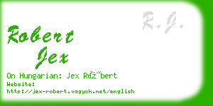 robert jex business card